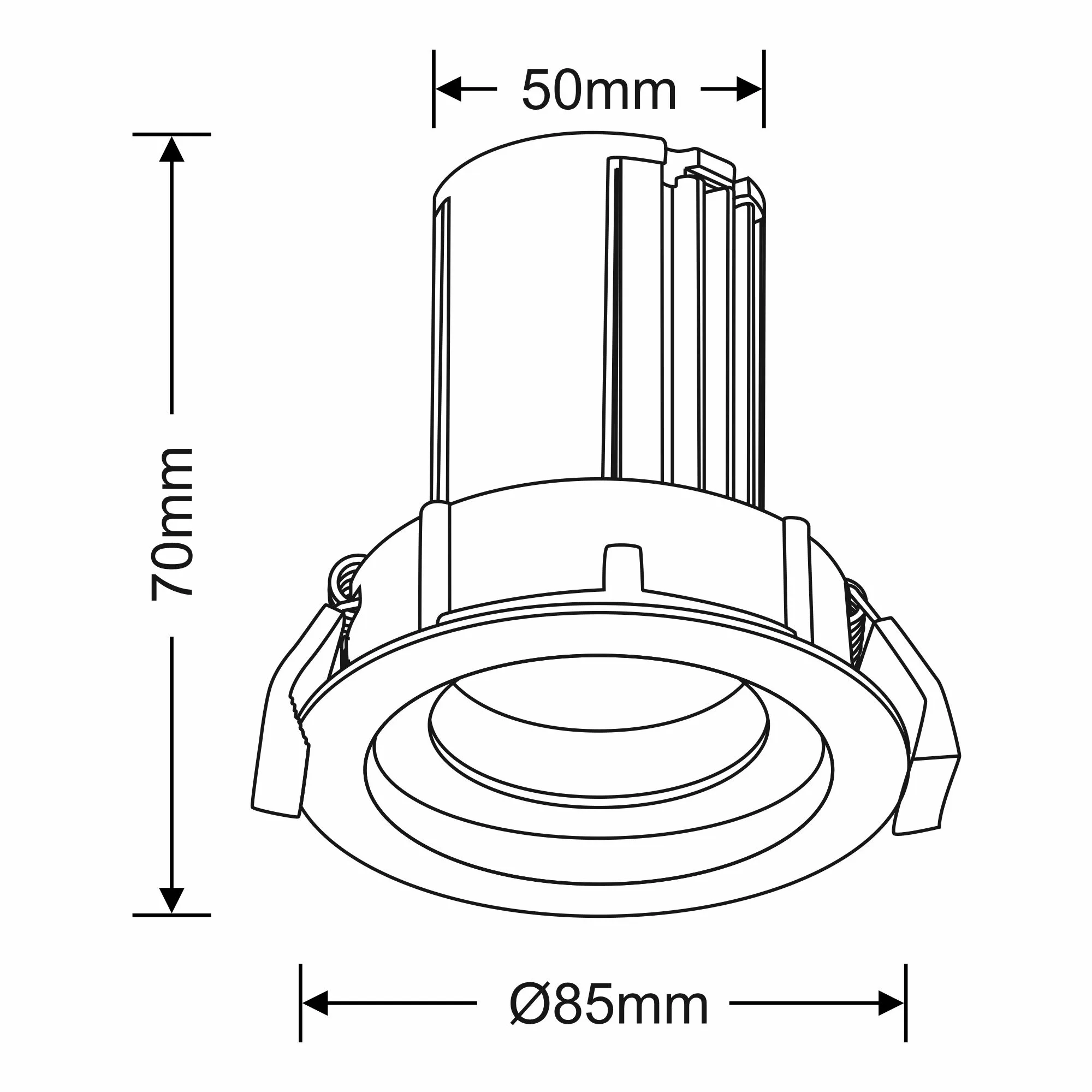 Beppe 12 Recessed Ceiling Luminaires Dlux Round Recess Ceiling